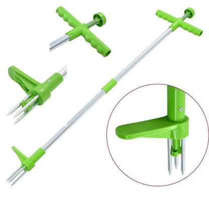 Standing Weed Puller with Foot Pedal & Claws