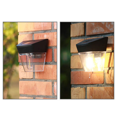 Solar Trapezoid Outdoor Waterproof LED Wall Sconce Lamp