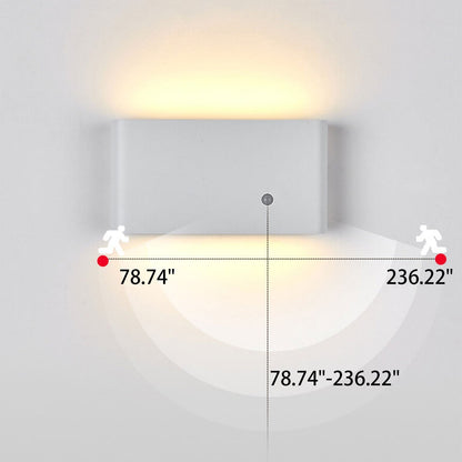 Human Rechargeable Magnetic LED Outdoor Wall Sconce Lamp