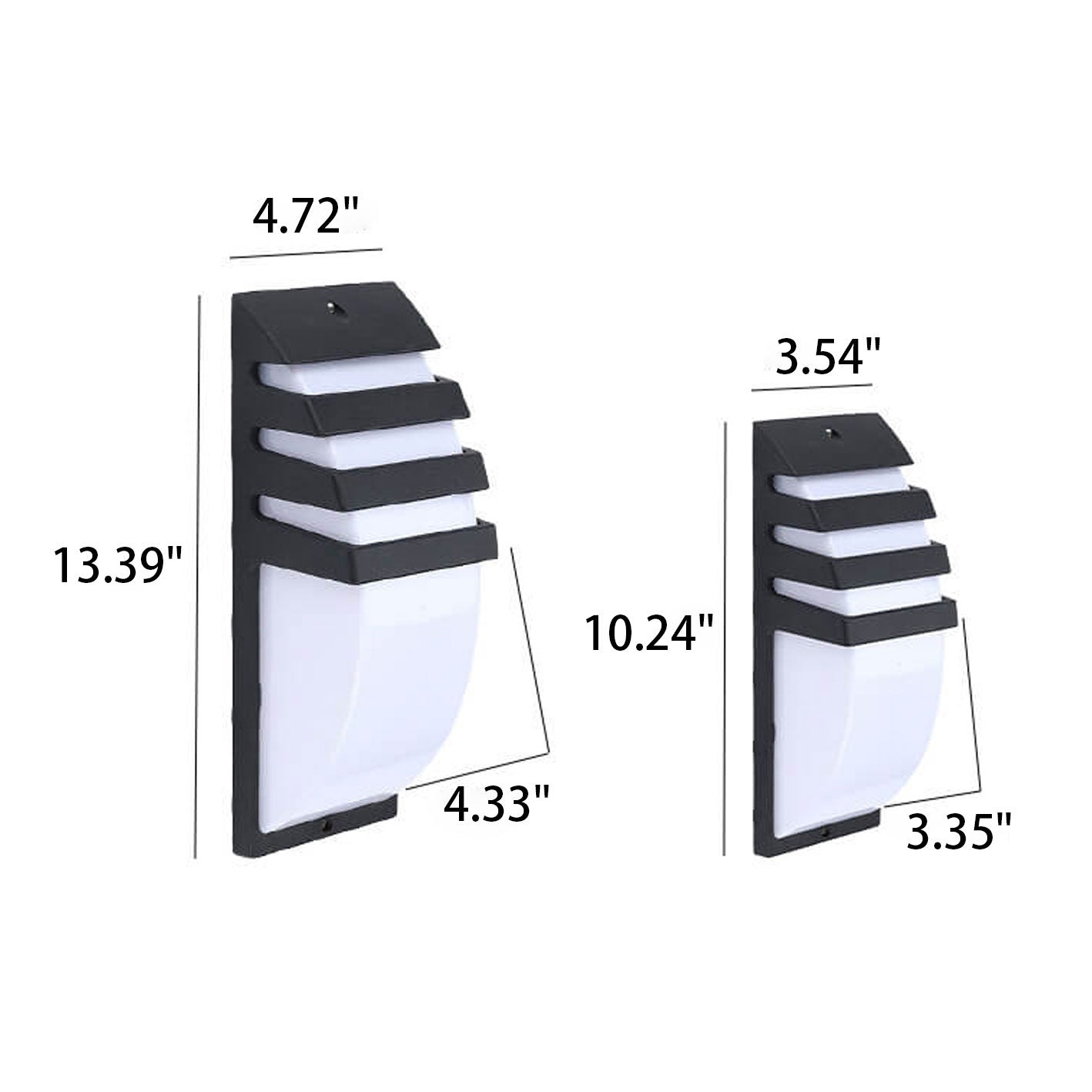 Outdoor Curved Geometric Waterproof LED Wall Sconce Lamp