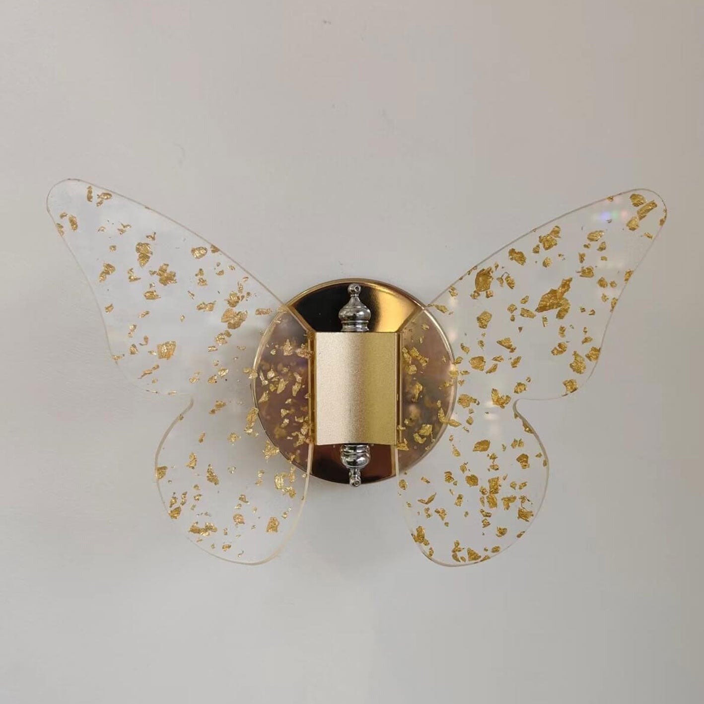 Creative Gold Foil Acrylic Butterfly LED Wall Sconce Lamp