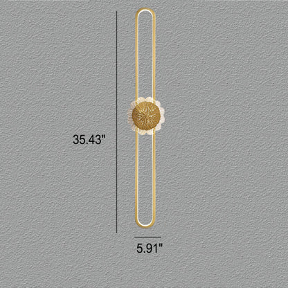 Full Copper Minimalist Ring Design LED Wall Sconce Lamp