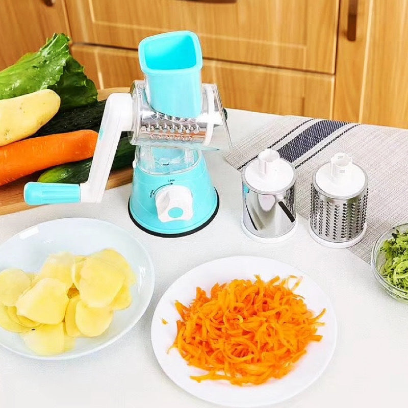 Rotary Vegetable Grater with 3 Blades