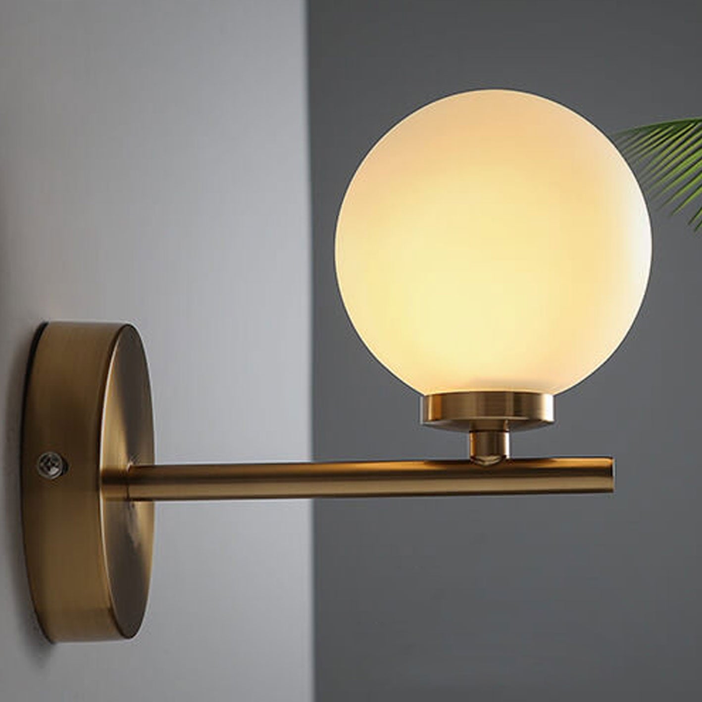 Milk Ball Metal Magic Bean 1/2/3 Light Wall Sconce Lamp