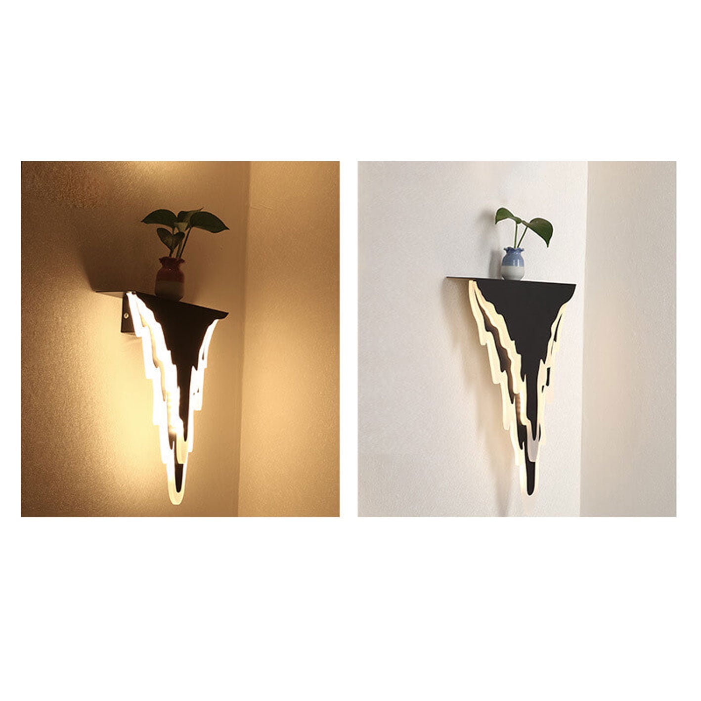 Iron Art Acrylic Irregular Shape Indoor Wall Sconce Lamp