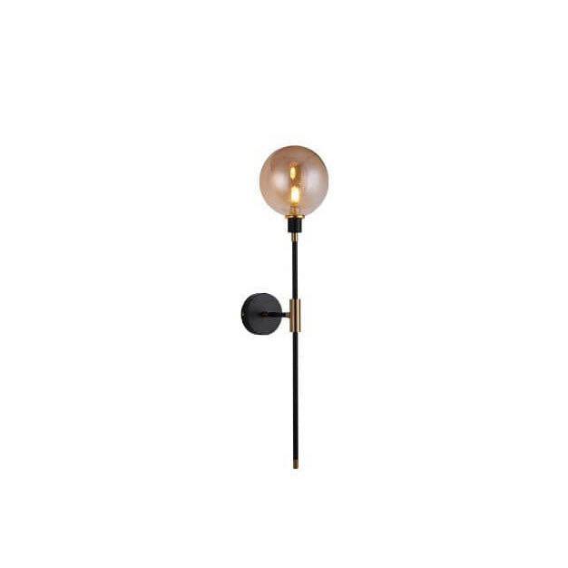 Light Magic Bean Glass Long Arm 1-Light Wall Sconce Lamp