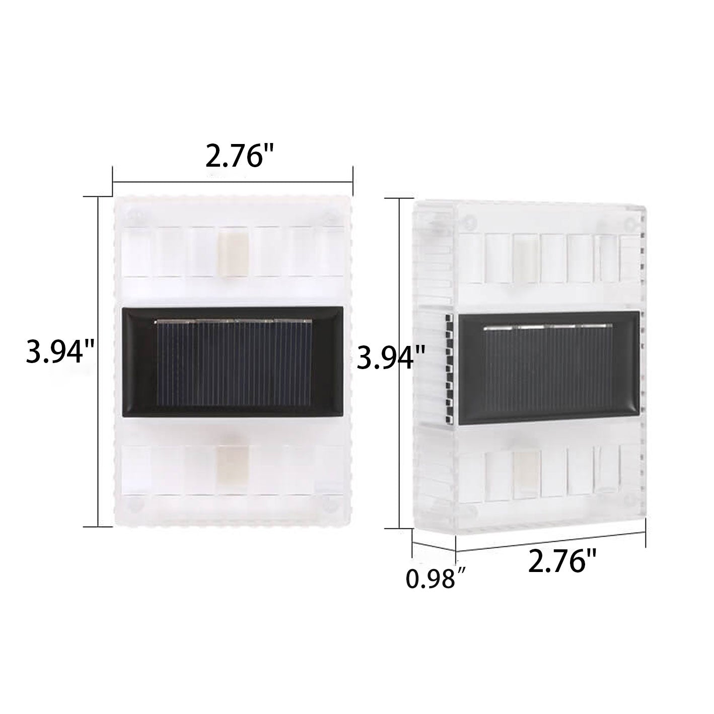 Solar Down LED Outdoor Decorative Garden Wall Sconce Lamp