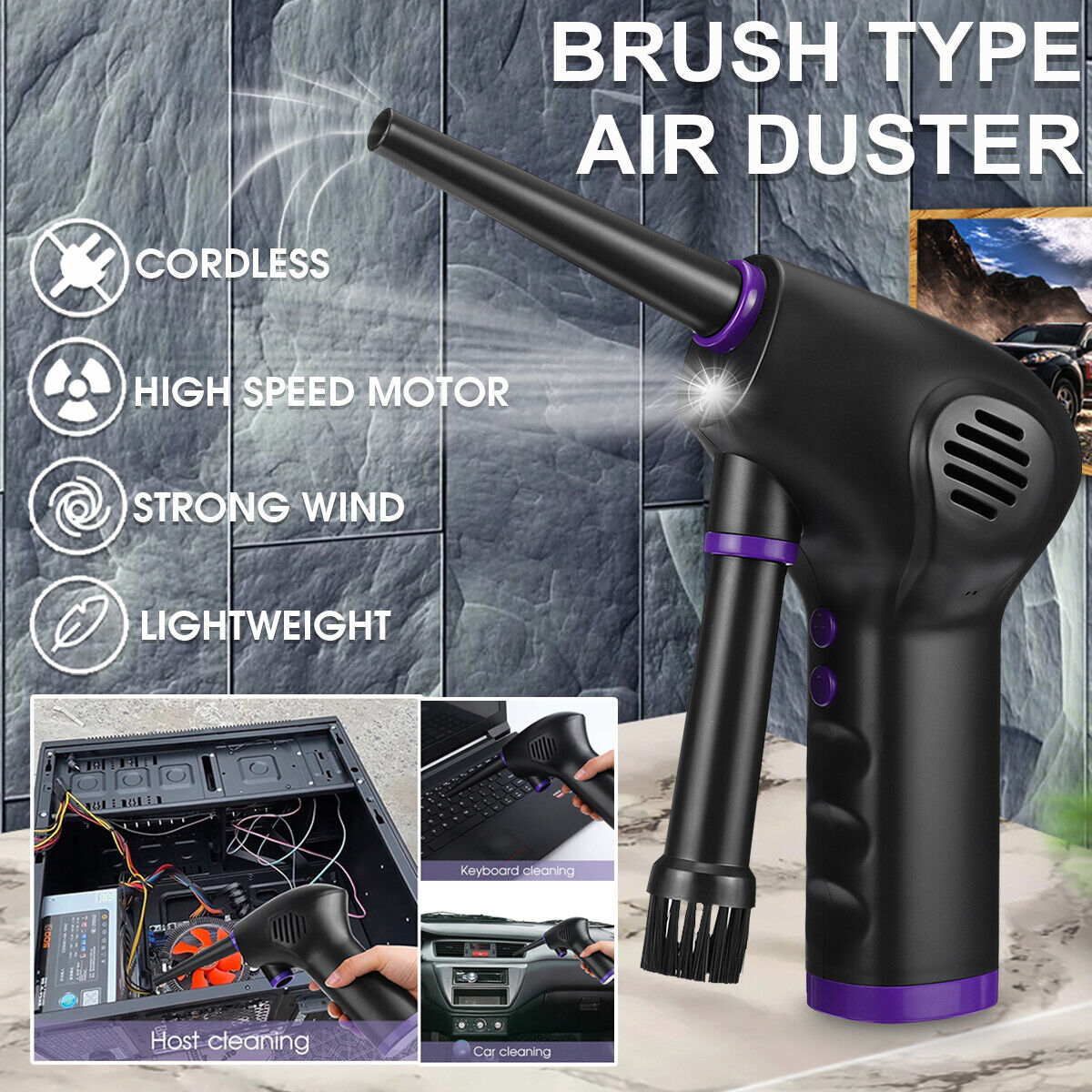 Cordless Air Duster for Electronics & Car
