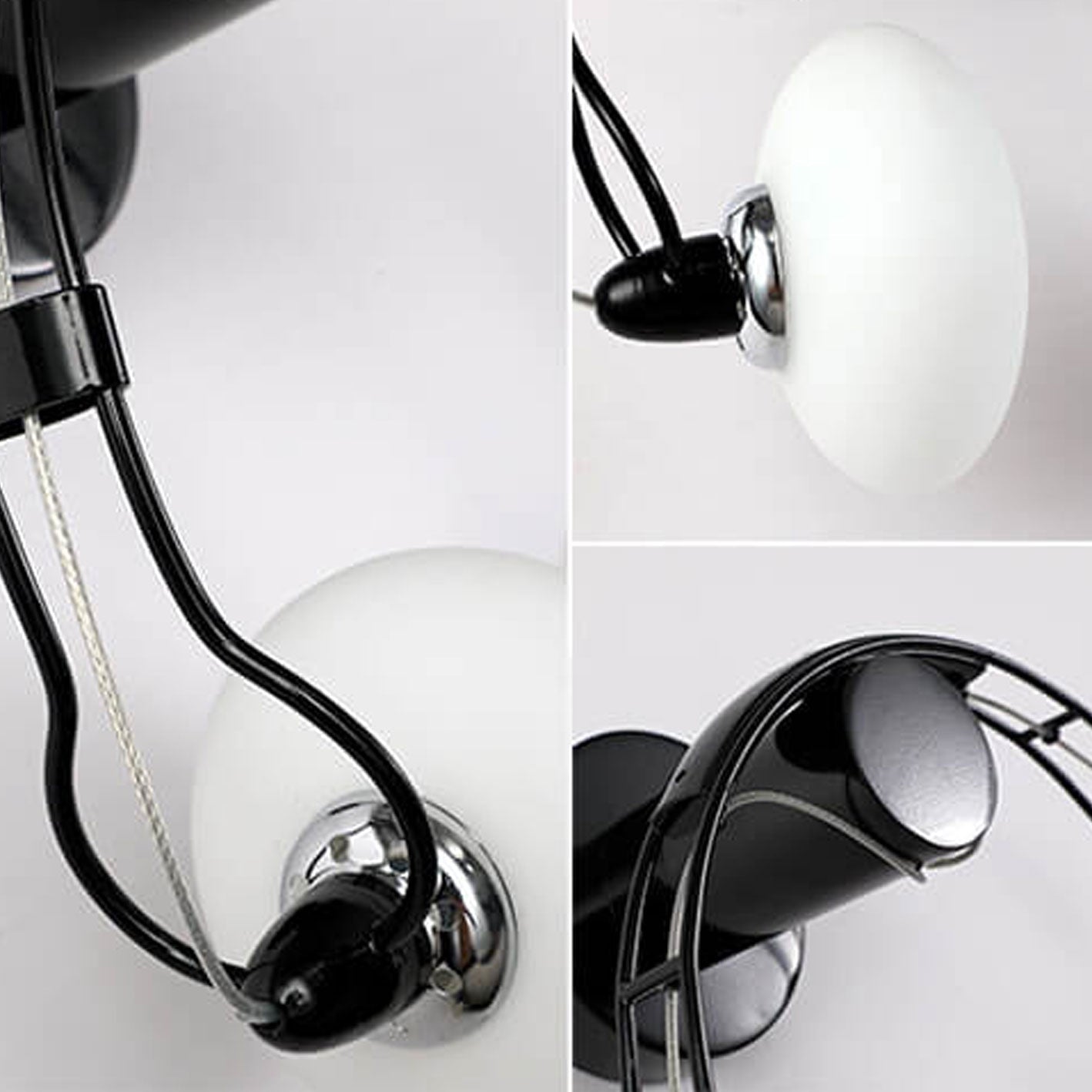 Glass Creative Headphone Design 2-Light Wall Sconce Lamp