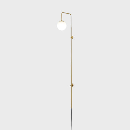 Simplicity Full Copper Long Bar 1-Light Wall Sconce Lamp