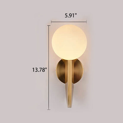 Nordic Simple Ball Lamp Shade 1-Light Wall Sconce Lamp