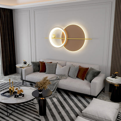 Modern Minimalist Round Iron Acrylic LED Wall Sconce Lamp