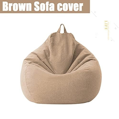 Customizable Bean Bag Cover, Washable Linen Blend