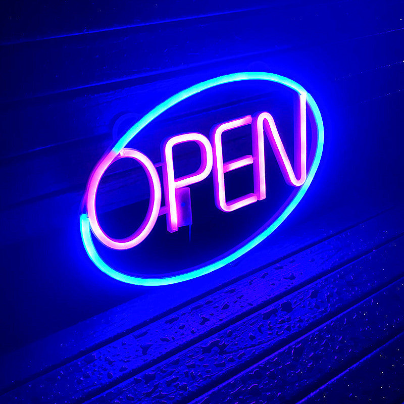 Deco PS OPEN LED Outdoor Hanging Neon Wall Sconce Lamp