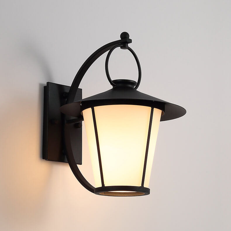 Glass Outdoor Patio Aisle 1-Light Wall Sconce Lamp