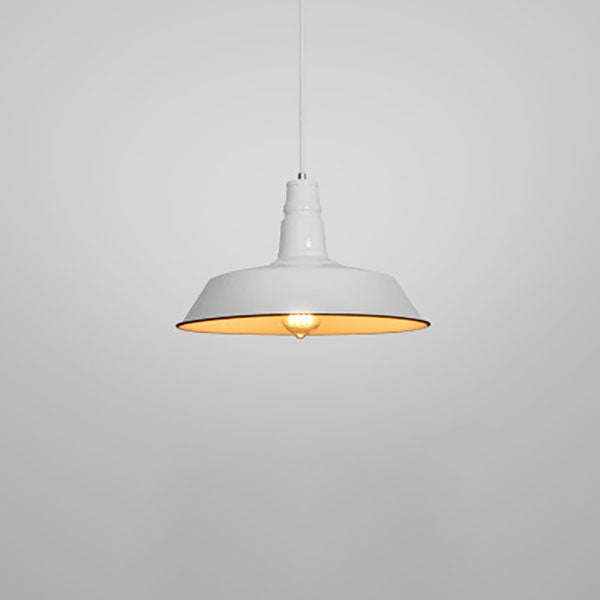 Contemporary Industrial Round Iron 1-Light Pendant Light For Living Room