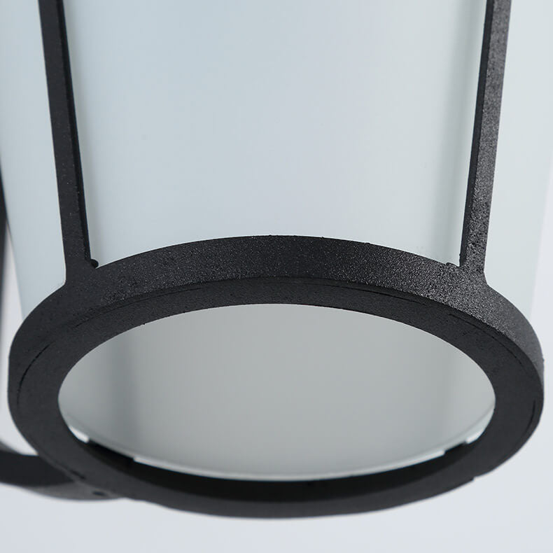 Glass Outdoor Patio Aisle 1-Light Wall Sconce Lamp