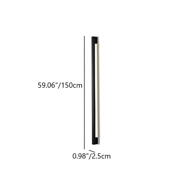 Simplicity Long Strip Iron Silicone LED Wall Sconce Lamp