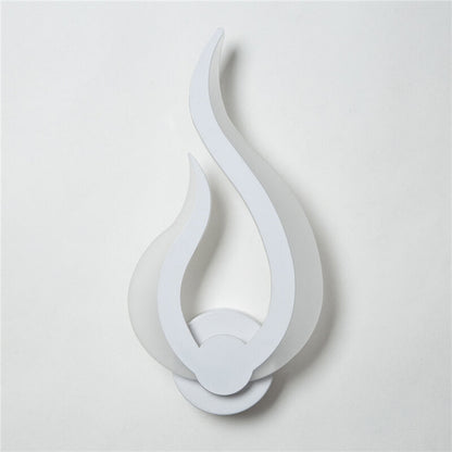 Flame Shaped Acrylic 1-Light LED Wall Sconce Lamp