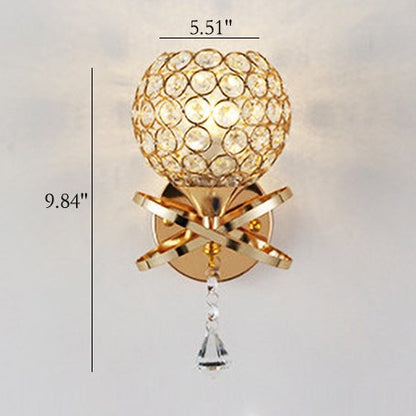 Creative Minimalist Crystal 1-Light Wall Sconce Lamp