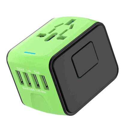 Universal Travel Adapter with 4 Plug Types