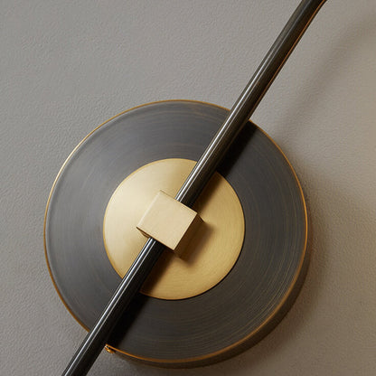 All Rod Ring Combination Graphic LED Wall Sconce Lamp