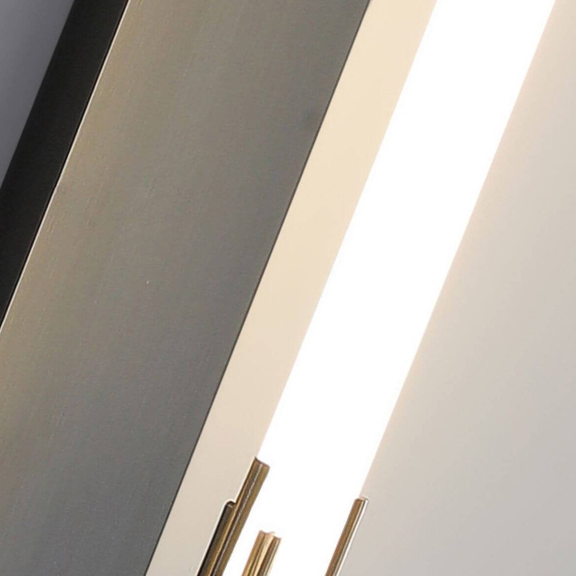 Minimalist All Copper Straight Strip LED Wall Sconce Lamp
