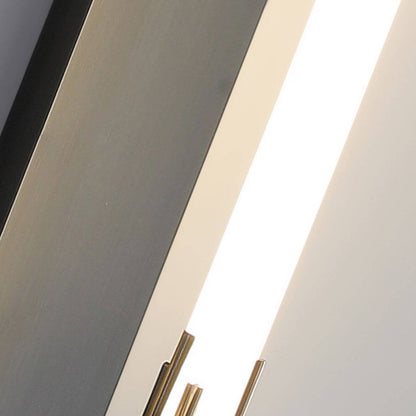 Minimalist All Copper Straight Strip LED Wall Sconce Lamp