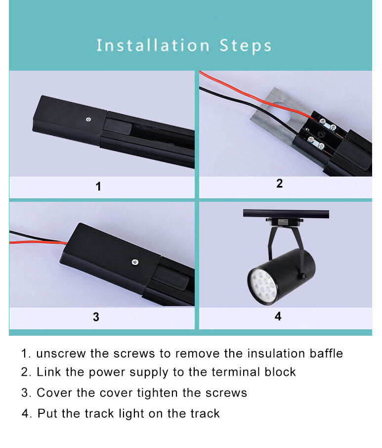 Modern Tubular Track Lighting 3/4/5-Light Flush Mount