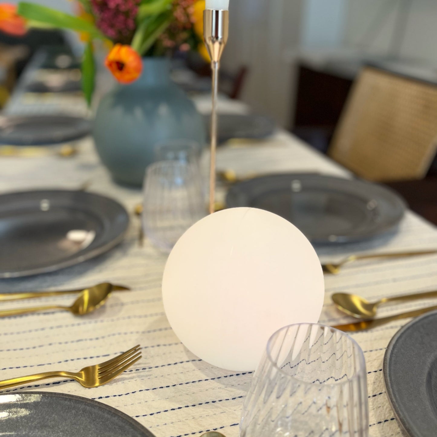 Color Changing LED Orb Lamp, Remote Control
