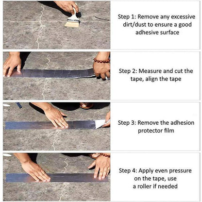 Waterproof Butyl Tape with Aluminum Foil, 5m