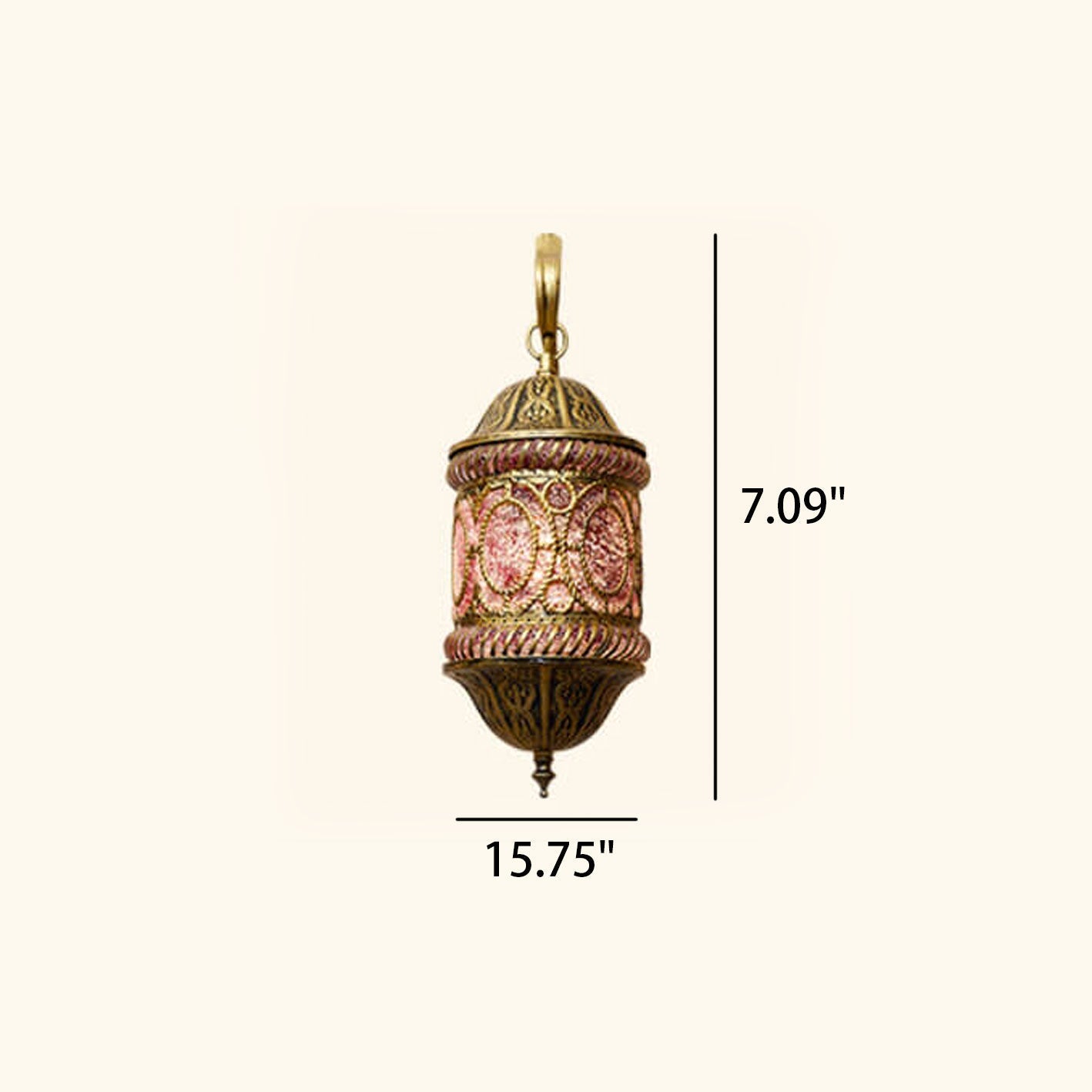 Southeast Style Hollow Iron Pink 1-Light Wall Sconce Lamp