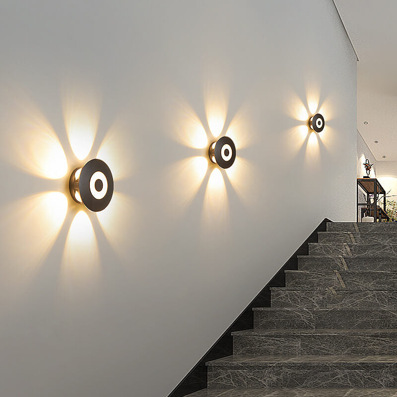 Aluminum Flower Row Lighting Effect LED Wall Sconce Lamp