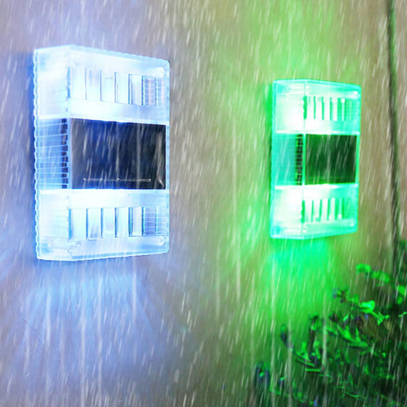 Solar Down LED Outdoor Decorative Garden Wall Sconce Lamp