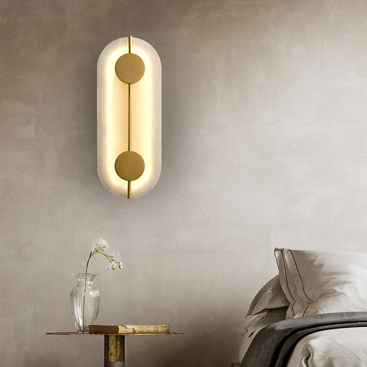 Modern Iron Circle LED Wall Sconce Lamp