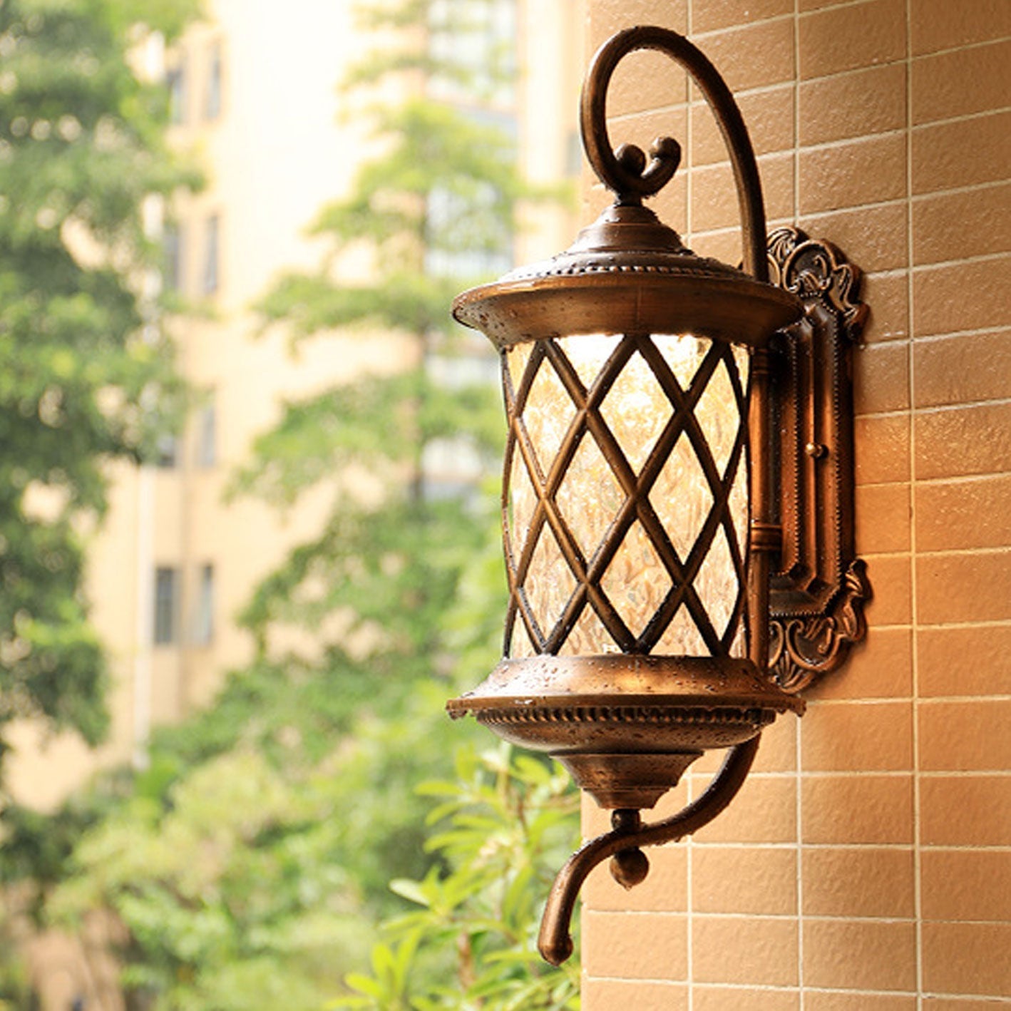 European-style Waterproof LED Outdoor Wall Sconce Lamp