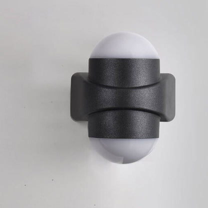 Cylinder Ball LED Outdoor Waterproof Patio Wall Sconce Lamp