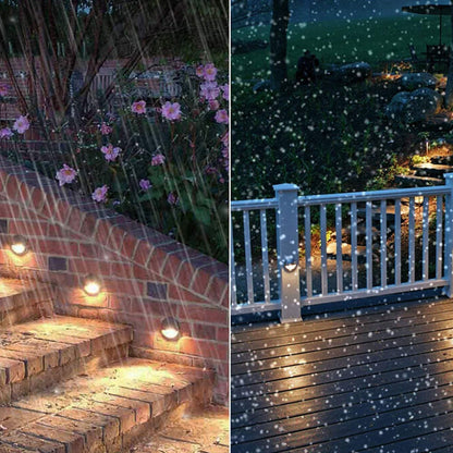 Round Aluminum LED Outdoor Stair Enclosure Step Light