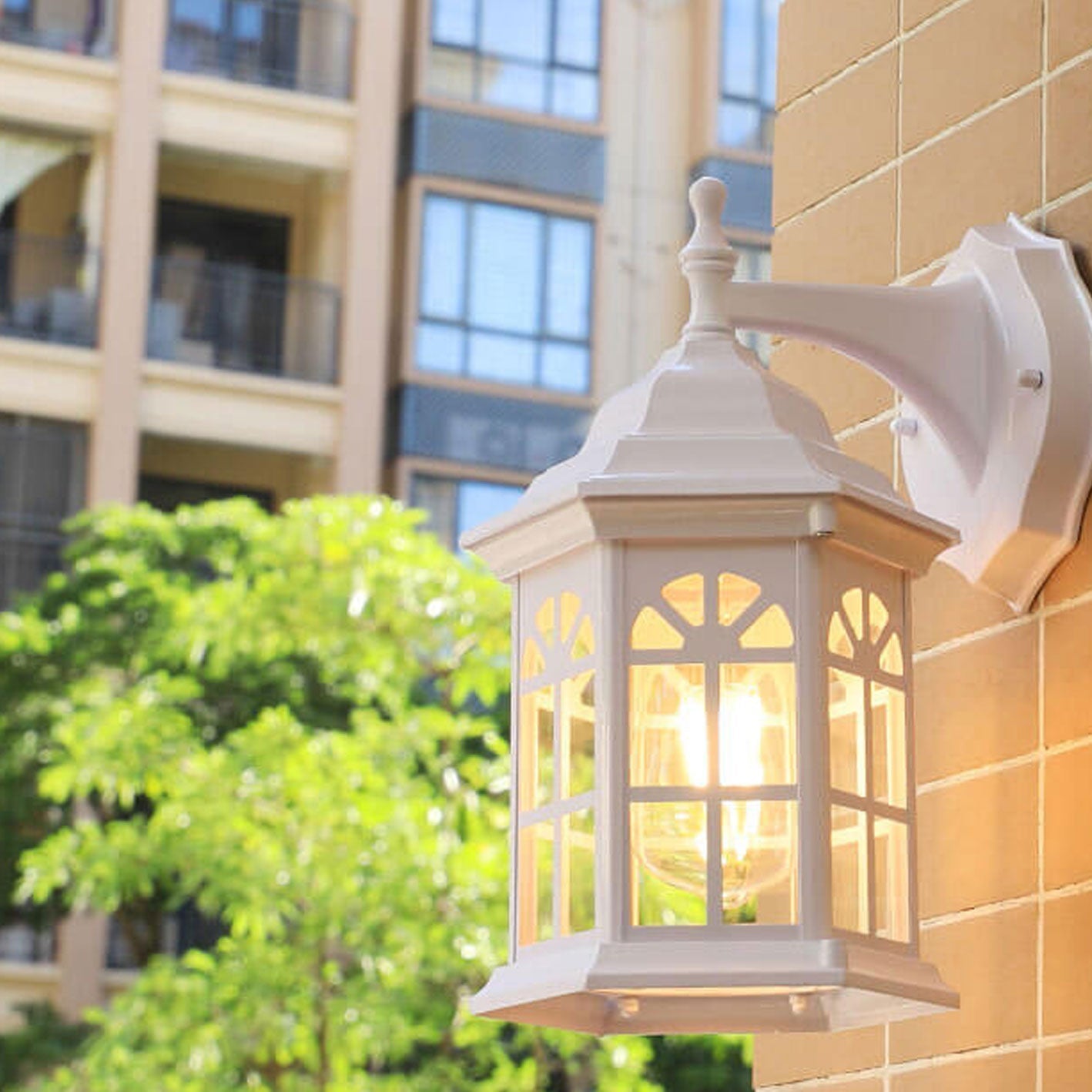 Waterproof Pavilion Design 1-Light Outdoor Wall Sconce Lamp