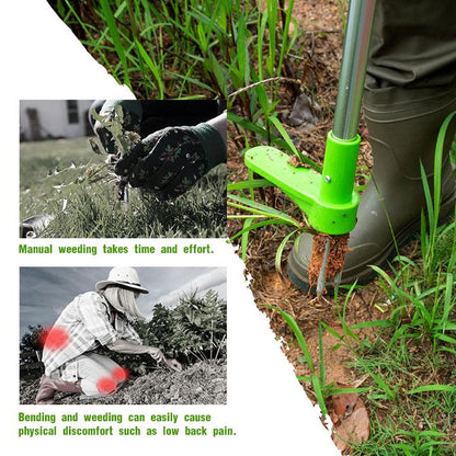 Standing Weed Puller with Foot Pedal & Claws