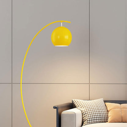 Nordic Minimalist Curved Line Dome 1-Light Standing Floor Lamp