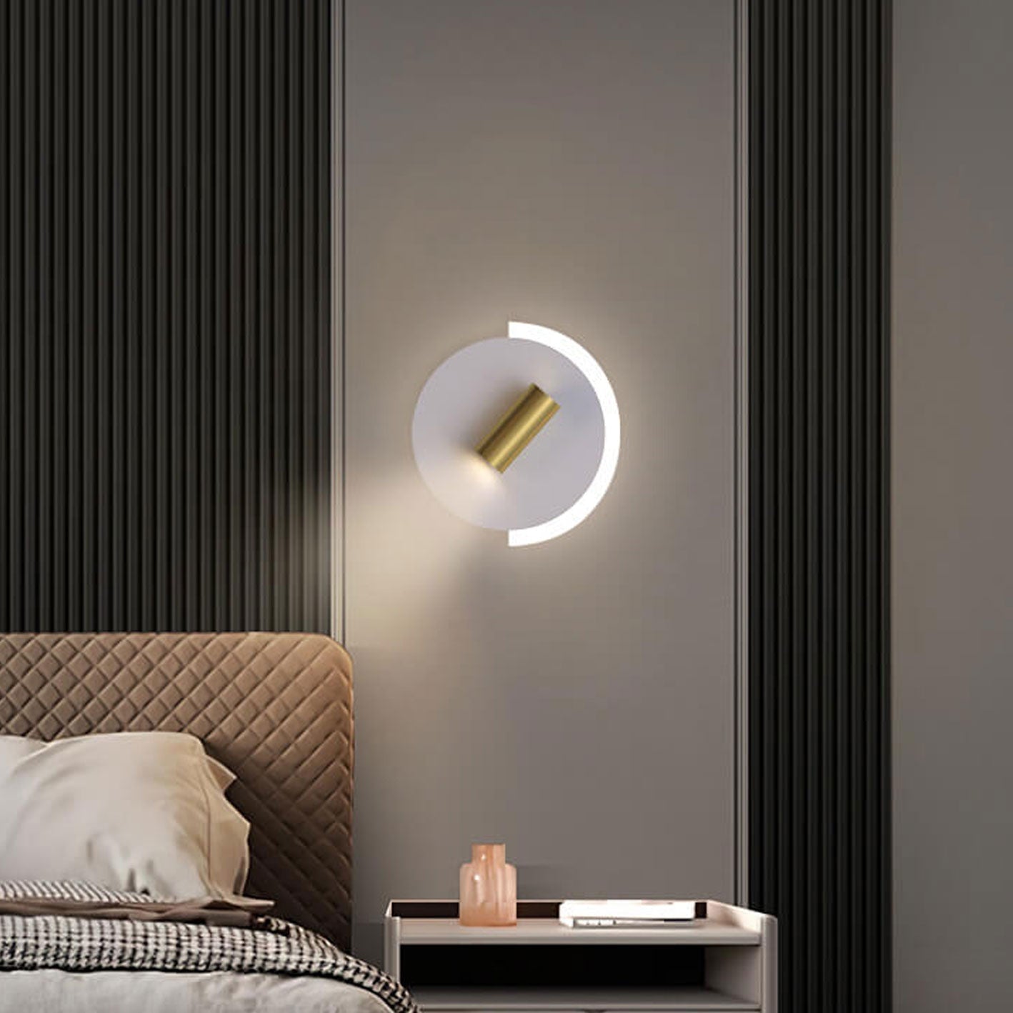 Acrylic Disc Spotlight Rotatable LED Wall Sconce Lamp