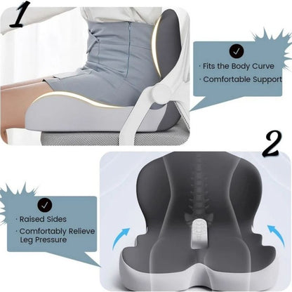 Memory Foam Seat Cushion with Non-Slip Base