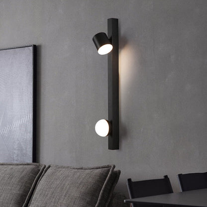 Industrial Aluminum Long Bar Rotatable LED Wall Sconce Lamp