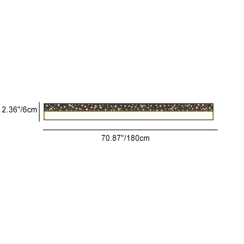 Minimalist Rectangle Iron Acrylic LED Wall Sconce Lamp