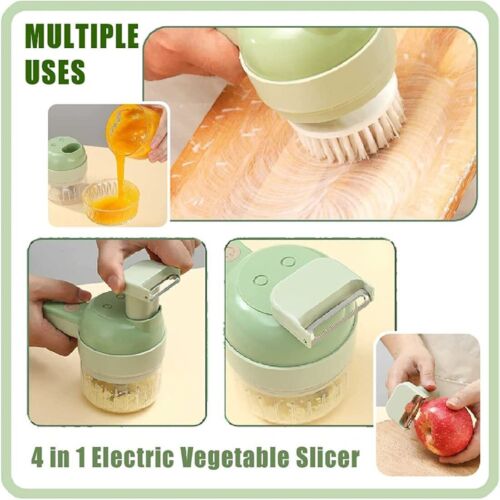 4-in-1 Electric Food Cutter and Chopper