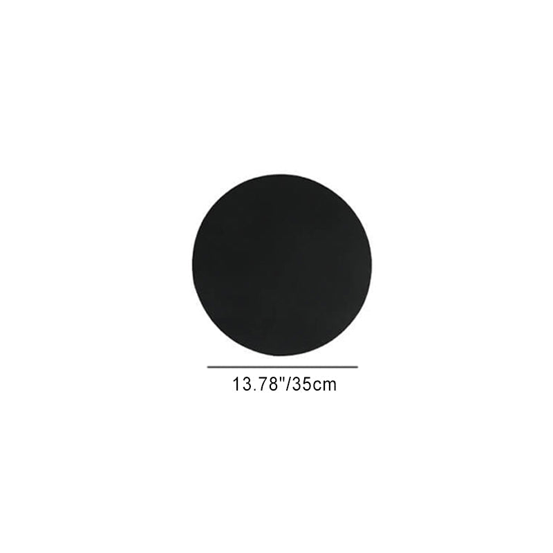 Modern Minimalist Round Eclipse Iron LED Wall Sconce Lamp