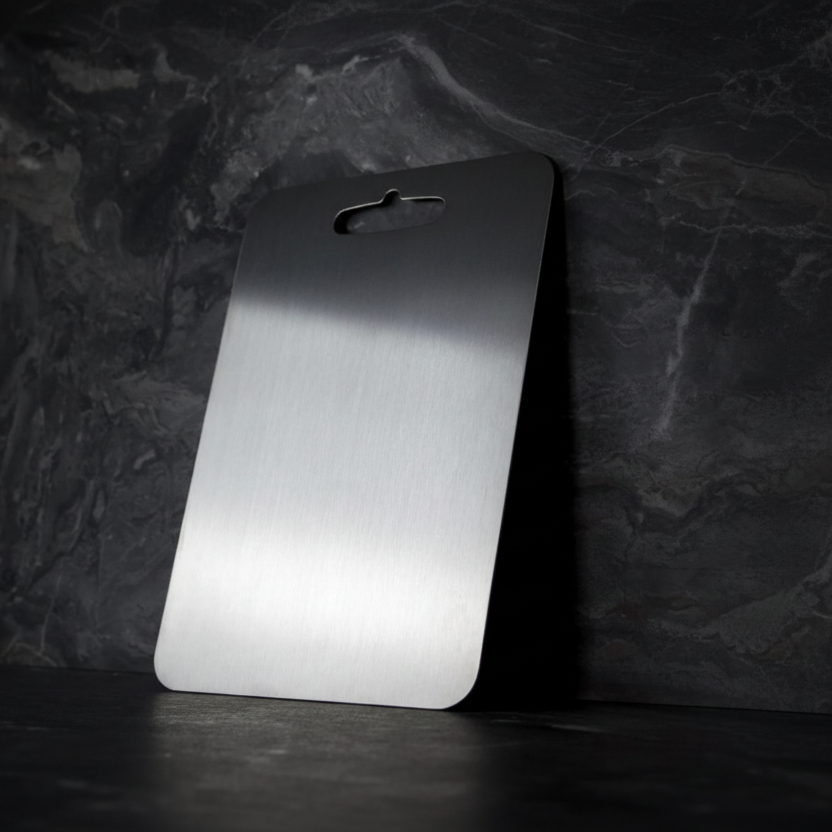 Titanium Cutting Board with Rounded Edges