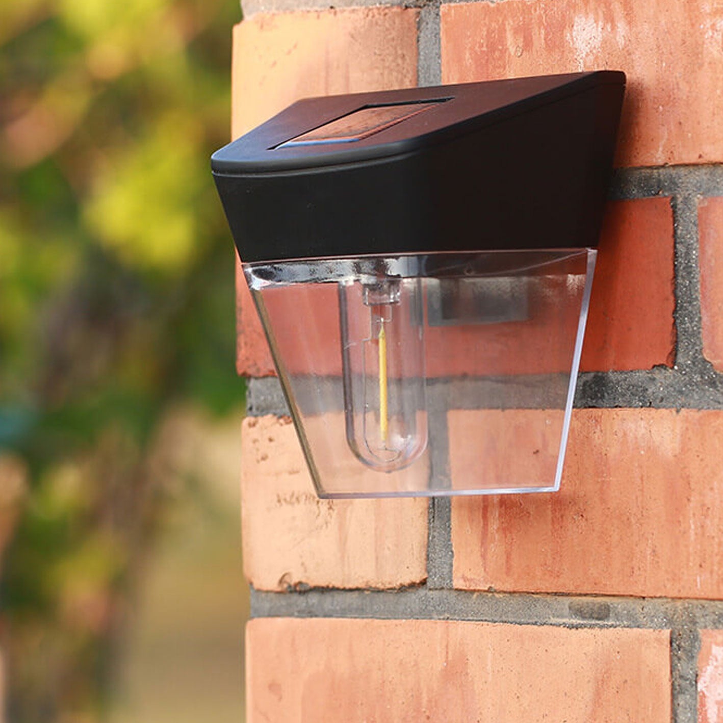Solar Trapezoid Outdoor Waterproof LED Wall Sconce Lamp