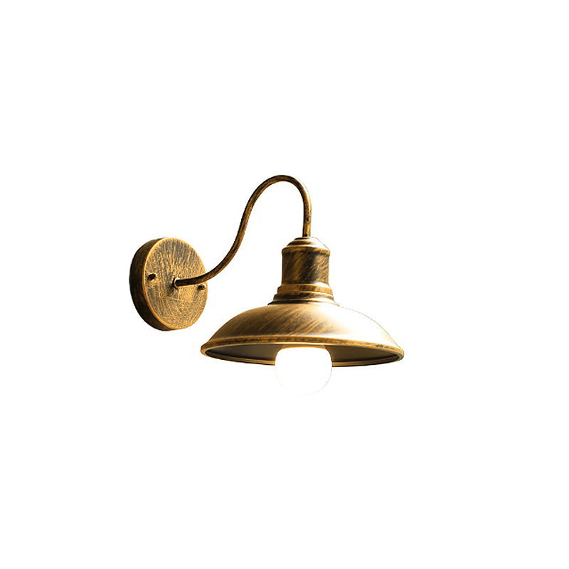 Loft Outdoor Waterproof 1-Light Bent Arm Wall Sconce Lamp